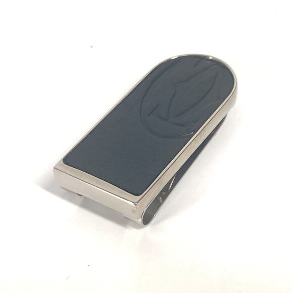CARTIER logo Wallet Money clip SS / Leather Black/Silver - Picture 10 of 13
